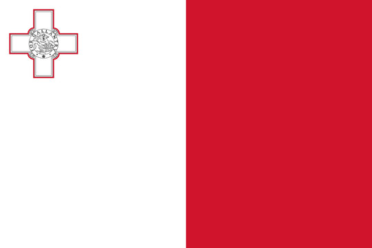Malta vector flag in official colors and 3:2 aspect ratio.