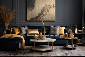 Luxe Velvet and Gold Living Room Ideas: Sophisticated Style with Luxurious Textures