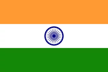Fotobehang India vector flag in official colors and 3:2 aspect ratio. © pyty
