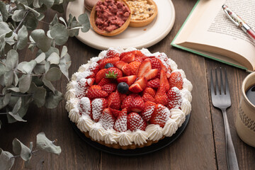 ケーキ　テーブルフォト　