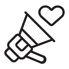 megaphone line icon