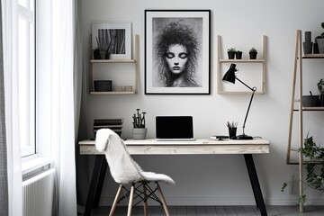 Monochrome Prints: Artistic Minimalist Concepts for the Black and White Home Office