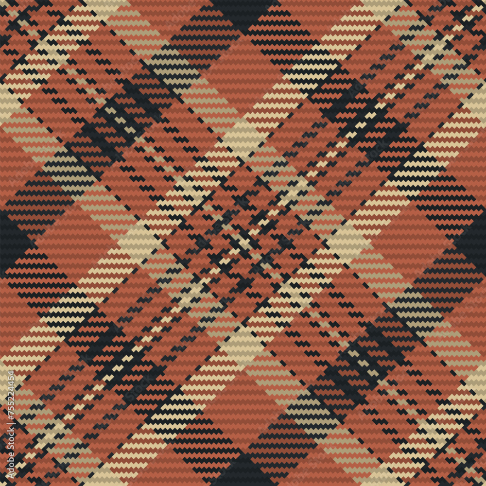 Poster seamless pattern of scottish tartan plaid. repeatable background with check fabric texture. vector b