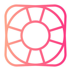 life saving gradient icon