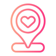 location pin gradient icon