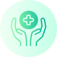 medical service gradient icon