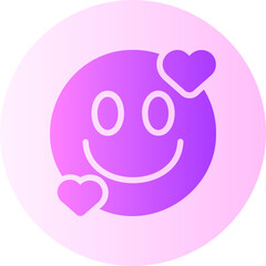 smiling gradient icon