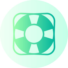 life saving gradient icon