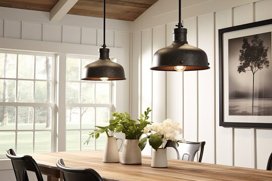 Industrial Pendant Lights Modern Farmhouse Dining Room Inspirations