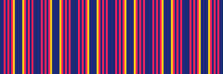No people stripe vector pattern, bedroom fabric texture lines. Luxury background textile seamless vertical in blue and red colors.
