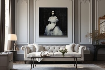 Statement Art & Personalized Touch: Modern Victorian Living Room Decor