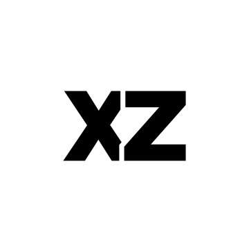 Letter X and Z, XZ logo design template. Minimal monogram initial based logotype.