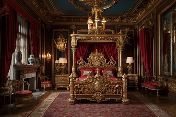 Opulent Gilded Age Bedroom Decors: Rich Colors and Sumptuous Materials