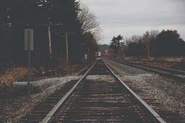 train on a railroad
