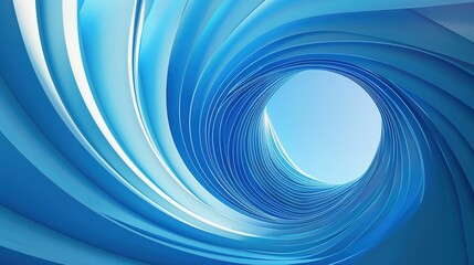 a blue pattern abstract background with paper lines, in the style of detailed feather rendering, minimalistic composition, smooth curves, sky-blue, uhd image, mobile sculptures - obrazy, fototapety, plakaty