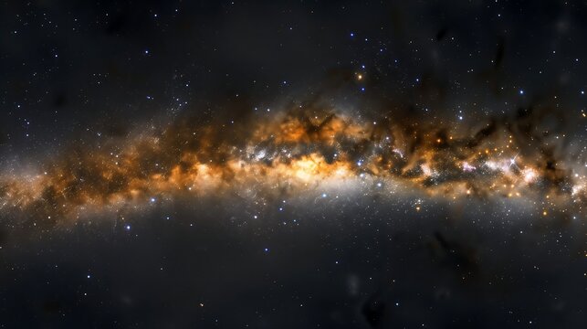 Milki Way galaxy in space
