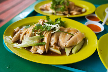 シンガポールの絶品チキンライス　Chiken rice at Singapore