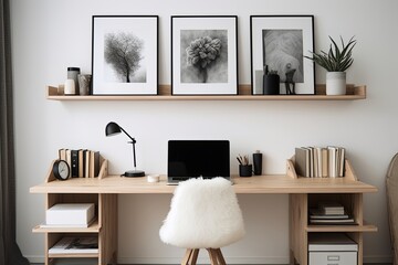 Scandi-Minimalist Home Office Ideas: Embracing Minimal Wall Art