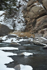 River in Colorado Winter