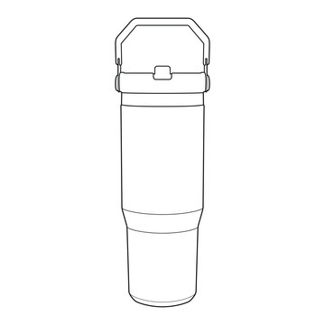 recommend clip art: Tumbler water bottle out line art