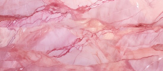 A detailed view of a polished pink marble texture, showcasing the intricate patterns and veins of the high-resolution Italian slab. This texture is ideal for interior and exterior home decoration,
