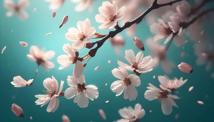 Gordijnen cherry blossom in spring © 박 지연