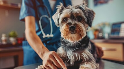 Dog veterinary veterinarian treatment doctor office wallpaper background