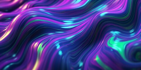 Fototapeta premium abstract background with smooth lines in blue and purple colors, abstract wavy liquid background. Creative design for poster, banner, cover.