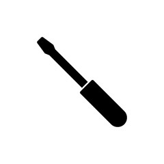Screwdriver icon vector isolated on white background. Screwdriver vector icon