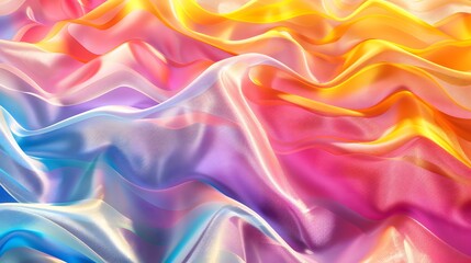 Translucent Silk Harmony, Forming Serene Abstract Waves