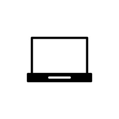 Laptop icon vector isolated on white background. Laptop vector icon