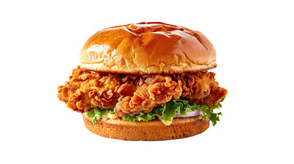 Signature burger isolated transparent background