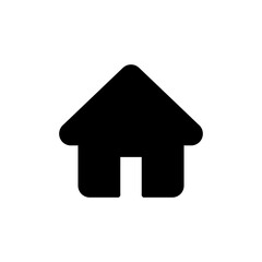Home icon vector isolated on white background. House vector icon. Address