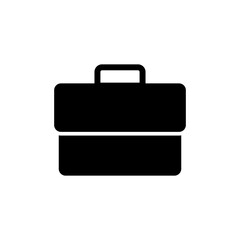 Briefcase icon vector isolated on white background. Briefcase vector icon