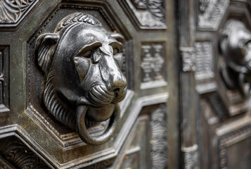 View of Highgate Cemetery, a place of burial in north London, next to Waterlow Park, in the London...