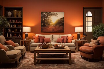 Cozy Haven: Warm Toned Living Room Decors with Earthy Vibes