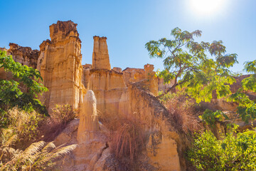 Landscape of Chuxiong Yuanmou Tulin in Yunnan, China