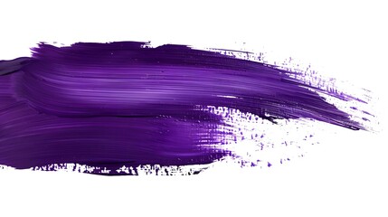 Illustration purple paint brushes, isolated, vector