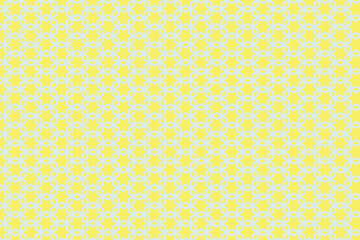 Rub el hizb symbol patter. Seamless yellow color vector background.