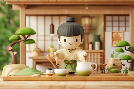 Charming Japanese Dolls and Mini Figurines in Traditional and Modern Settings