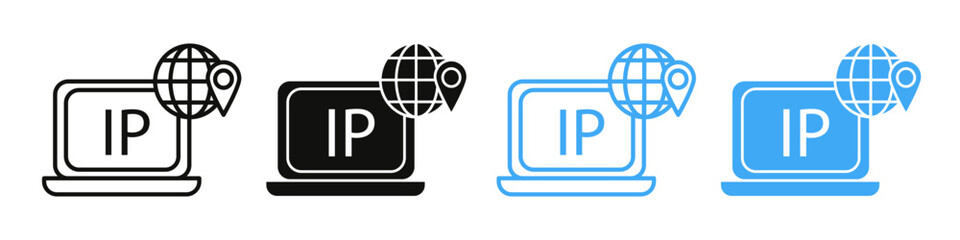 IP icon mark in filled style