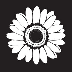 Blossom Brilliance Gerbera Daisy Logo in Vector Sunny Petals Gerbera Daisy Vector Emblem