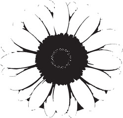 Vivid Bloom Gerbera Daisy Vector Icon Botanical Beauty Gerbera Daisy Logo in Vector