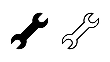 Wrench icon set. repair icon vector. tools icon vector