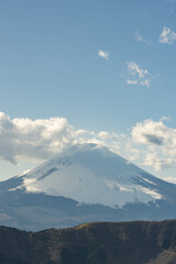 Japan, mount Fuji in the snow