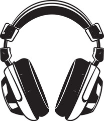 Rhythmic Reverie Headphone Icon Audiophile Anthem Vector Logo of Headphones