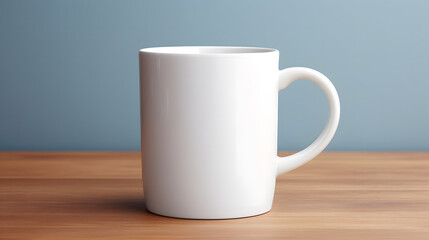 Fototapeta premium mockup of white mug, white mug on a background