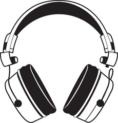 Melodic Matrix Vector Logo of Headphones Sound Spectrum Headphone Emblem in Vector