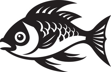 Aquatic Harmony Vector Logo of River Fish River Reverie Fish Emblem in Vector Design