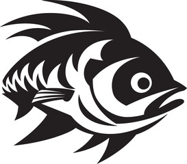 Aquatic Harmony Vector River Fish Logo River Reverie Fish Emblem in Vector Design